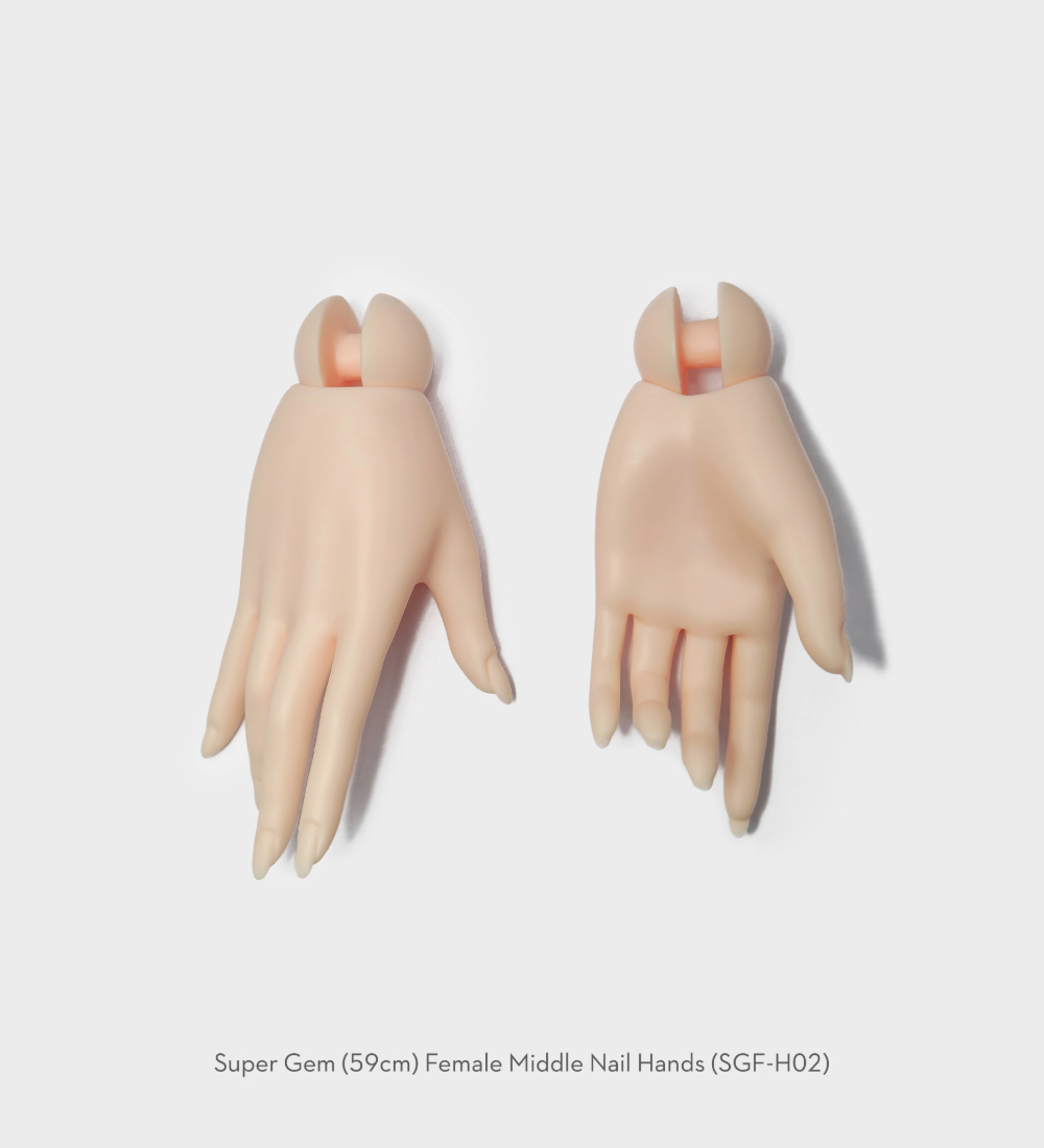 Super Gem (59cm) Female Middle Nail Hands (SGF-H02)