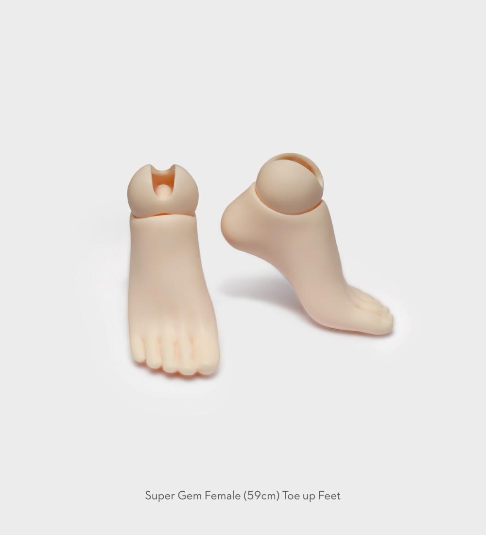 Super Gem Female (59cm) Toe up Feet
